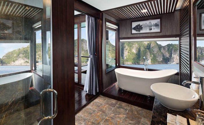 bathroom orchid cruise halong bay