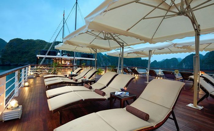 orchid cruise halong bay sundeck
