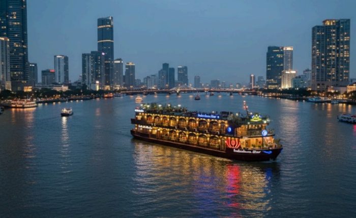 cruise dinner on Saigon river
